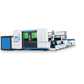 Itxitako CNC potentzia handiko 6000W metal-zuntz laser ebaketa-makina truke-plataformarekin